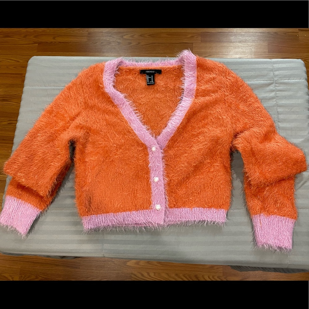 Fuzzy Cardigan / Sweater like new